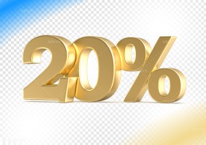 Hình ảnh số 20% màu vàng gold file PNG mẫu GP106