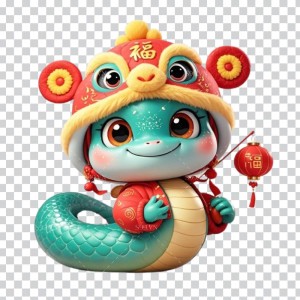 Hình ảnh con rắn cute file PNG mẫu OC349