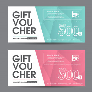 Mẫu thiết kế voucher đẹp E28 file EPS