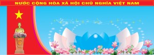 Phông nền, Backdrop đại hội đại biểu nền vàng đỏ File Corel 16