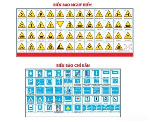 Biển báo nguy hiểm và biển chỉ dẫn giao thông File corel