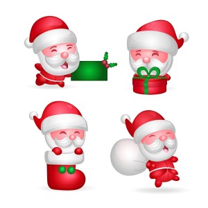 Hình ảnh ông già noel file vector mẫu BN53