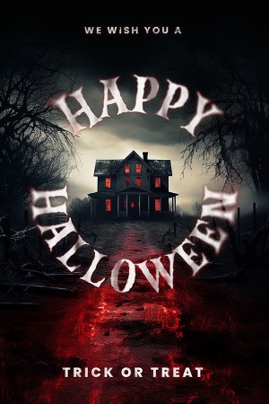 Poster lễ hội halloween file PSD mẫu MB180