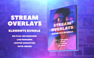 Gói lớp phủ trang trí cho Stream - Stream Overlays Elements Bundle - AtomX