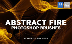 Bộ brush hiệu ứng lửa trừu tượng trong photoshop