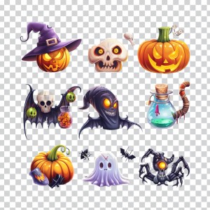 Hình ảnh nhân vật ma quái halloween file PNG - mẫu số 723