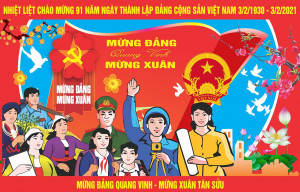 Pano mừng Đảng mừng xuân 2024 file CDR mẫu D23