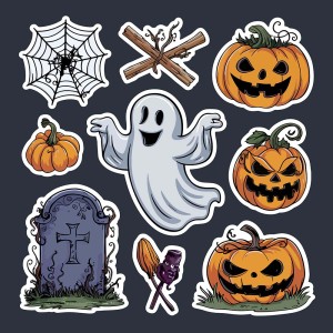 Hình minh họa nhân vật lễ hội halloween file EPS và AI mẫu MB83