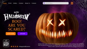 Banner lễ hội halloween file PSD mẫu MB366