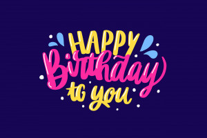 Bộ chữ typo happy birthday file EPS và AI mẫu K181