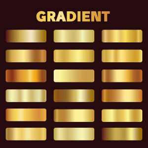 Bảng màu gradient vàng file EPS - mẫu số 01