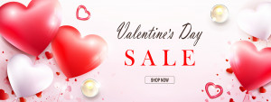 Banner dịp valentine file EPS và AI mẫu V73