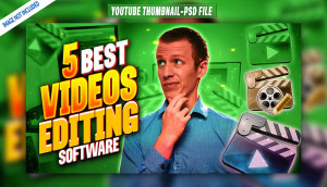 Ảnh thumb kênh youtube mẫu T05 file PSD