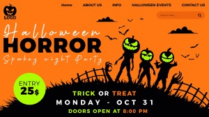 Banner lễ hội halloween file PSD mẫu MB368