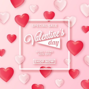 Banner ngày lễ valentine file vector mẫu BV111