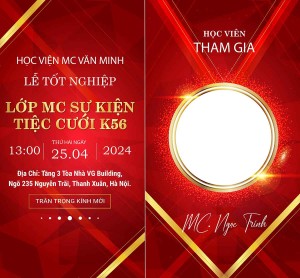 Mẫu thiệp mời dự lễ tốt nghiệp file vector mẫu VS9