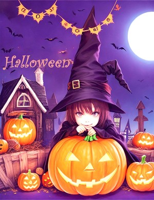 Poster lễ hội halloween file PSD mẫu MB307