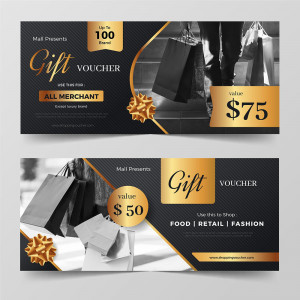 Mẫu thiết kế voucher giảm giá mua sắm file EPS và AI mẫu VC20