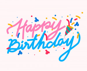 Bộ chữ typo happy birthday mềm mại cách điệu file EPS và AI mẫu K94