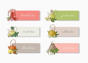 Banner các loại trà file vector mẫu số 511