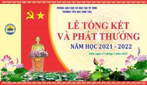 Backdrop Phông nền tổng kết và phát thưởng cuối năm học - File Corel