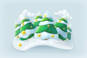 Hình ảnh cây thông noel file vector mẫu số 870