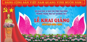 Backdrop lễ khai giảng file Corel - mẫu số 449