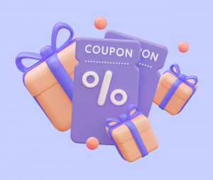 Coupon giảm giá có hộp quà dễ thương D48 file JPG