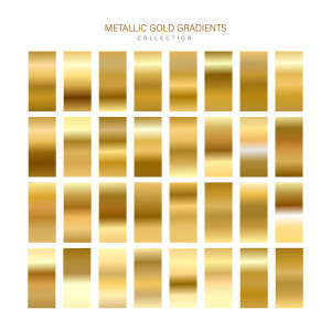 Bộ màu gradient vàng gold sang trọng cho phần mềm illustrator	file EPS và AI mẫu 16