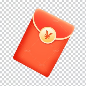 Hình ảnh lì xì may mắn file PNG mẫu VC116