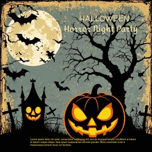 Banner bí ngô ma quái halloween file PSD - mẫu số 587