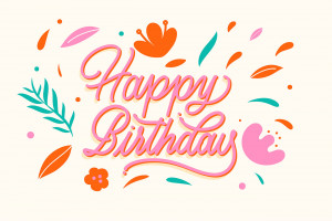 Bộ chữ typo happy birthday mềm mại cách điệu file EPS và AI mẫu K58