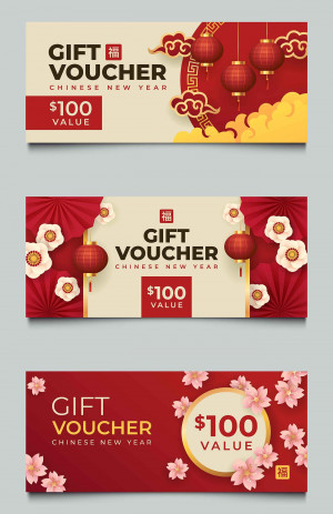 Mẫu voucher giảm giá dịp lễ hội E60 file EPS