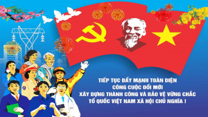 Pano mừng Đảng mừng xuân 2024 file CDR mẫu D5