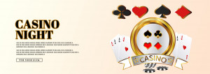 Banner trò chơi casino file PSD mẫu T118