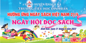 Backdrop Phông nền ngày hội đọc sách cho học sinh - File Corel