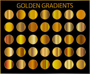 Mã màu gradient color gold file EPS - mẫu số 90