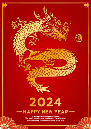 Poster tết năm 2024 file EPS và AI mẫu S129