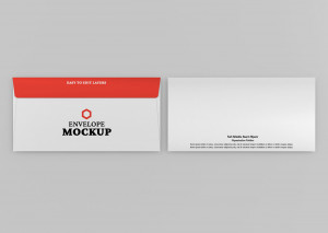 Mockup phong bì mẫu B30 file PSD