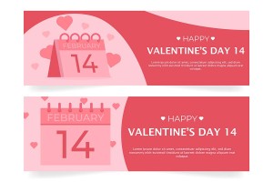 Banner chào mừng ngày valentine file vector mẫu số 367