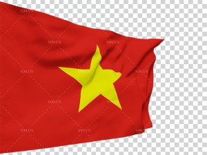 Ảnh cờ Việt Nam tung bay file PNG mẫu số 73