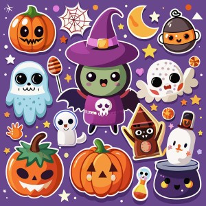 Hình minh họa nhân vật lễ hội halloween file EPS - mẫu số 137