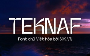 Font chữ hiện đại Việt hóa TH Teknaf