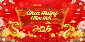 Banner tết nguyên đán file CDR mẫu OC148