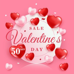 Banner ngày lễ tình nhân valentine file vector mẫu BV150