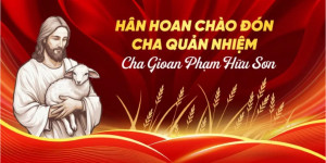 Phông nền chào đón Tân Cha Quản Nhiệm File Corel