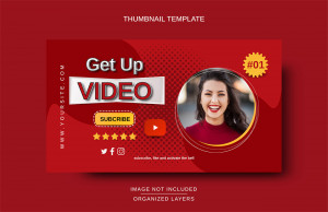 Ảnh thumb bìa youtube chủ đề giải trí file EPS và AI mẫu Y13