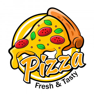 Logo cửa hàng bánh pizza file EPS - mẫu số 646