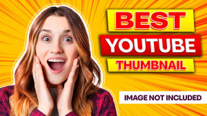 Ảnh thumb bìa youtube chủ đề giải trí file PSD mẫu Y71