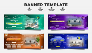 Banner thiết kế nội thất ghế sofa file EPS và AI mẫu NT448